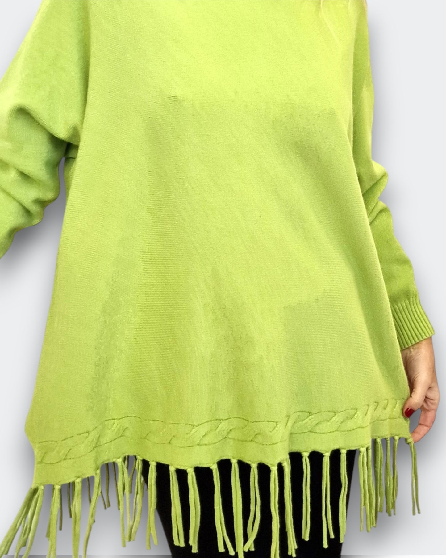 Maxi Maglia Con Frange Redia