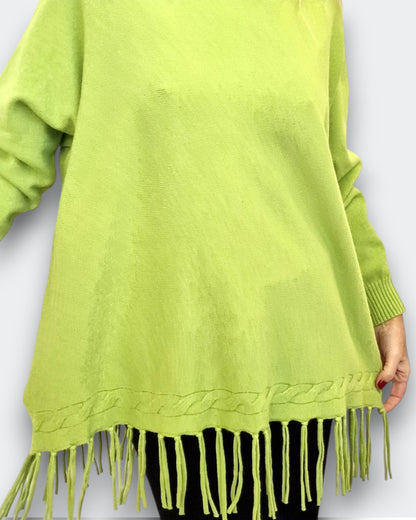 Maxi Maglia Con Frange Redia